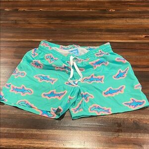 Chubbies 5.5 inch inseam Shark Print Swim Trunks